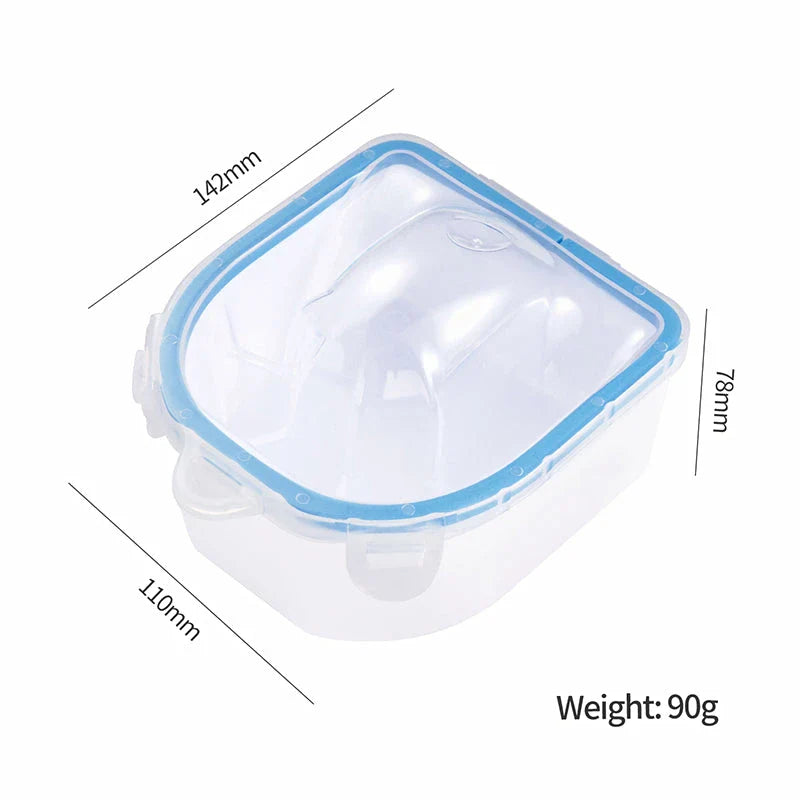Double-layer nail soaking bowl for easy and gentle gel polish removal at home
