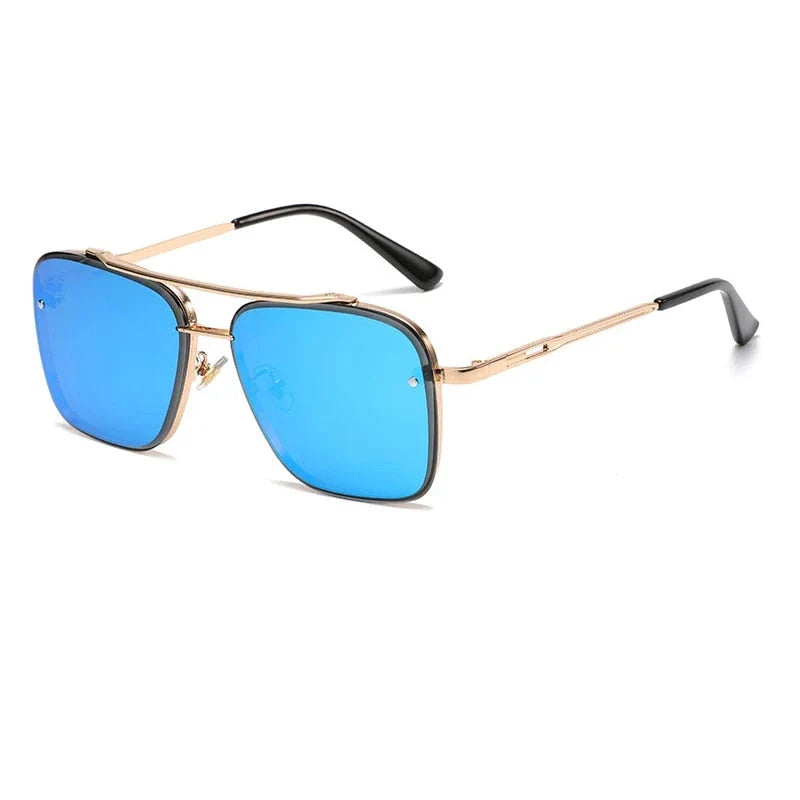 Sophisticated gradient pilot sunglasses with durable alloy frame and UV400 protected lenses for stylish British men