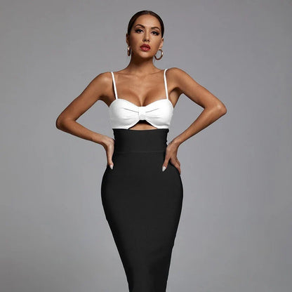 A captivating halter neck bandage dress in a range of solid colours, perfect for parties, clubs, and special events
