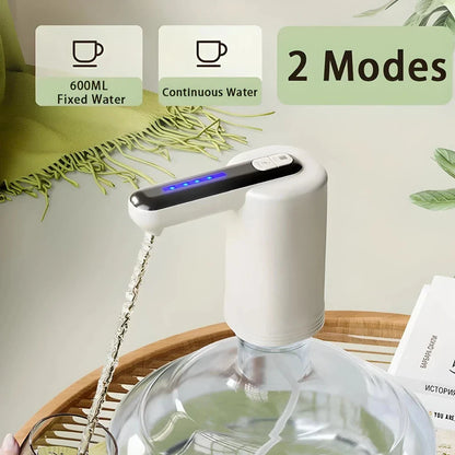 Compact and efficient automatic water dispenser with dual pumps, perfect for hydration at home, office, or outdoor activities