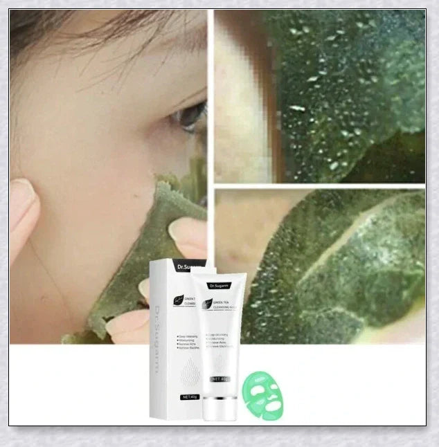 Nourishing Green Tea Peel-Off Mask with botanical extracts for a radiant, healthy-looking complexion