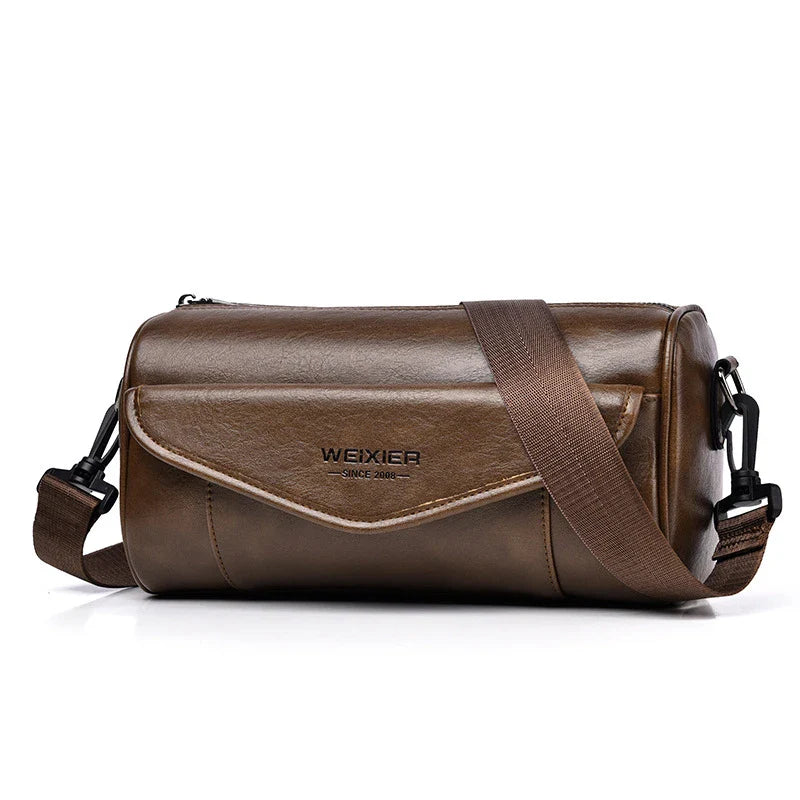 Premium men's crossbody bag with ample storage, water-resistant materials, and adjustable strap for versatile everyday use