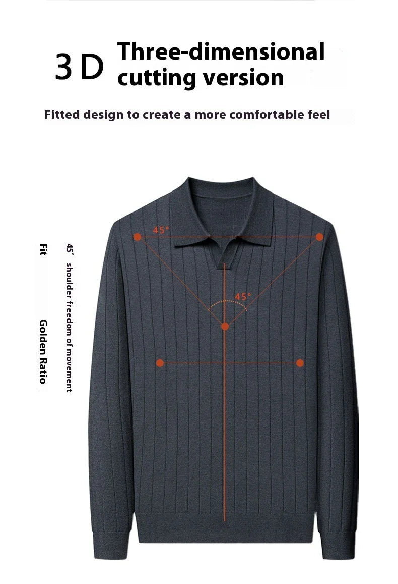 Men's autumn pullover sweater in various colours and sizes, featuring a cosy and versatile design for casual wear