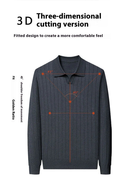 Men's autumn pullover sweater in various colours and sizes, featuring a cosy and versatile design for casual wear