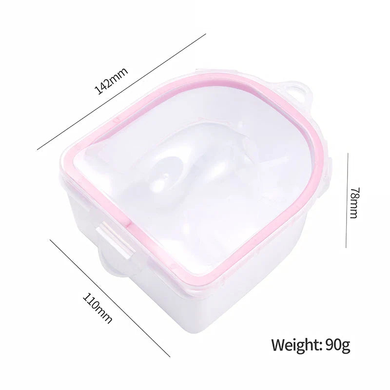 Double-layer nail soaking bowl for easy and gentle gel polish removal at home