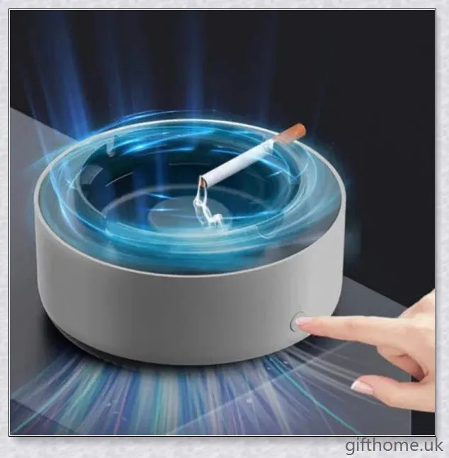 Elegant electronic smokeless ashtray with smoke purification technology for cleaner air in home and office