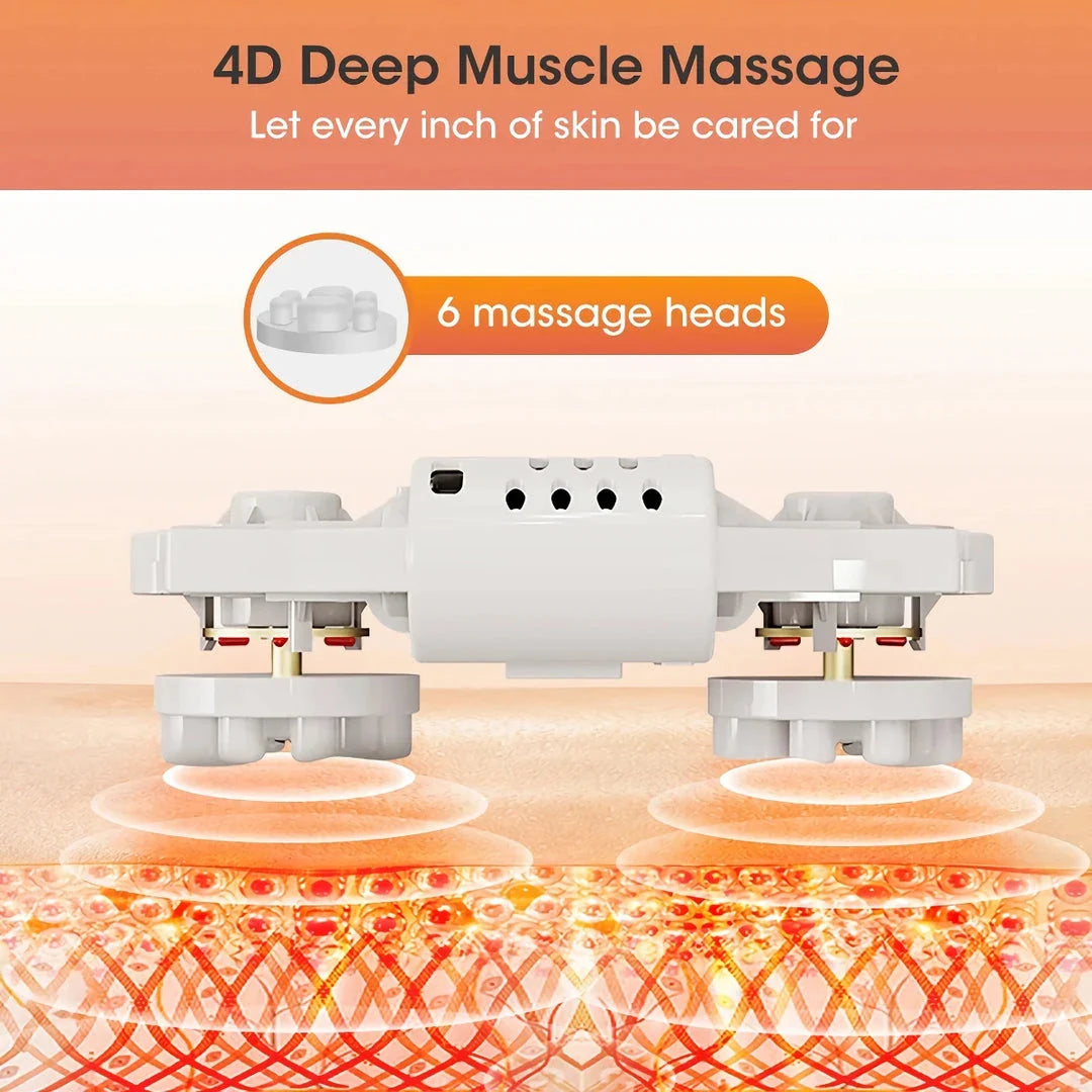 A luxurious electric foot and calf massager with Shiatsu kneading and a soothing 42°C hot compress, providing professional-grade relaxation and muscle recovery at home.