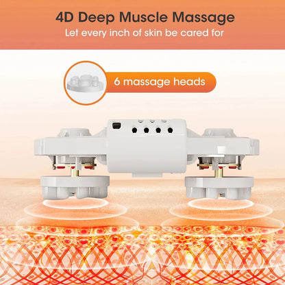 A luxurious electric foot and calf massager with Shiatsu kneading and a soothing 42°C hot compress, providing professional-grade relaxation and muscle recovery at home.