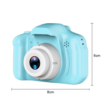 Kids' Mini HD Digital Video Camera in pink colour with 32GB storage, designed for young photographers to capture high-quality photos and videos