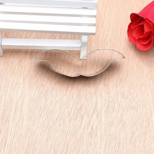 Premium moustache-shaped stainless steel cookie cutter for baking whimsical treats
