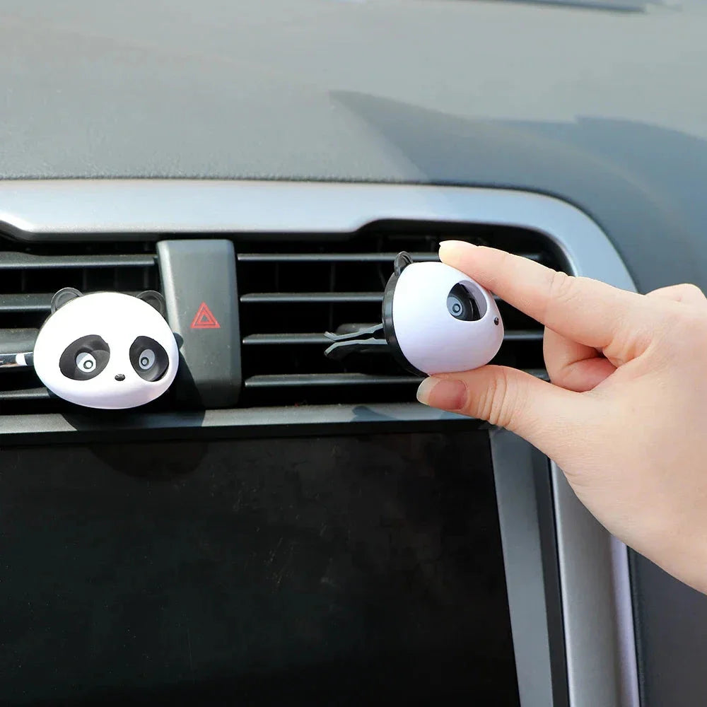 Charming panda-shaped car air freshener with long-lasting fragrance for a delightful driving experience