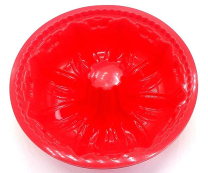 Premium non-stick silicone baking mould in red colour, designed for hassle-free baking and easy clean-up
