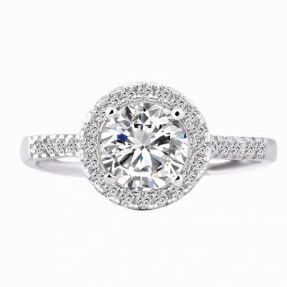Elegant diamond ring with a contemporary geometric design and adjustable fit, perfect for the modern woman