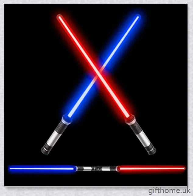 Darth Maul double-bladed lightsaber toy with vibrant LED lighting and realistic sound effects for epic Star Wars-inspired play