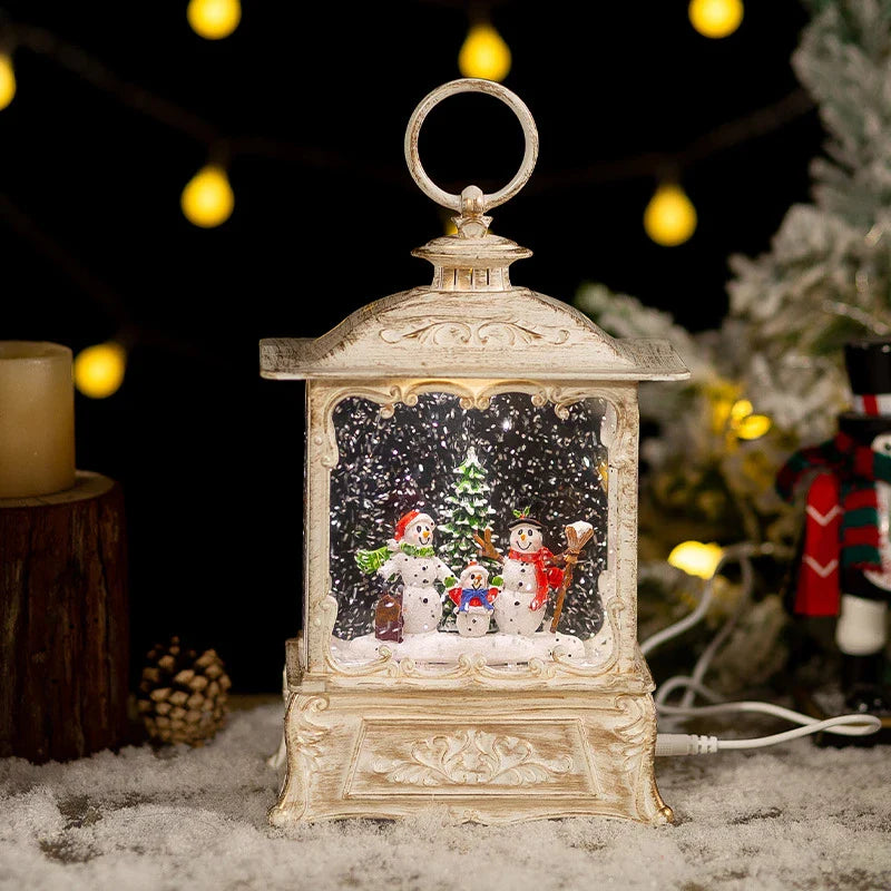 Exquisite crystal ball music box decoration that plays Christmas carols, made with high-quality materials for long-lasting use