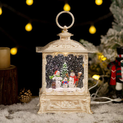 Exquisite crystal ball music box decoration that plays Christmas carols, made with high-quality materials for long-lasting use