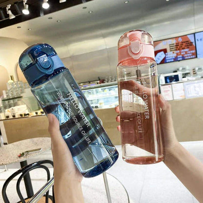 780ml Portable Leakproof Sports Water Bottle in multiple vibrant colours, featuring a durable, shock-proof design for active lifestyles
