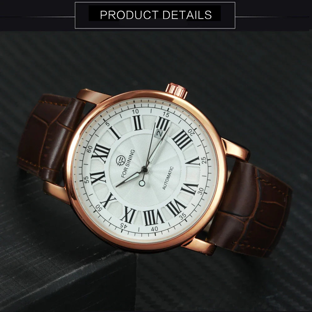 Premium mechanical wristwatch with a sleek, classic British design and durable construction