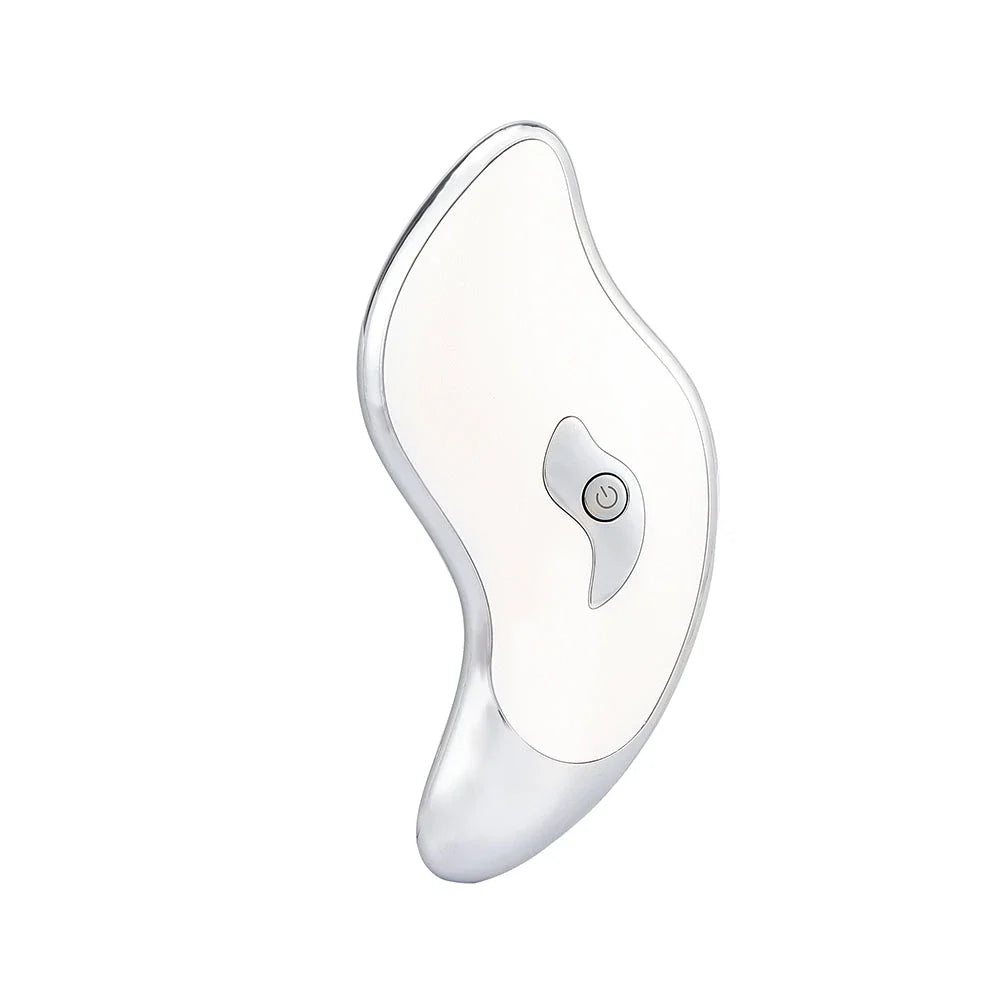 Electric Guasha Face and Neck Vibration Massager with Micro-Current Ion Technology for Skin Rejuvenation