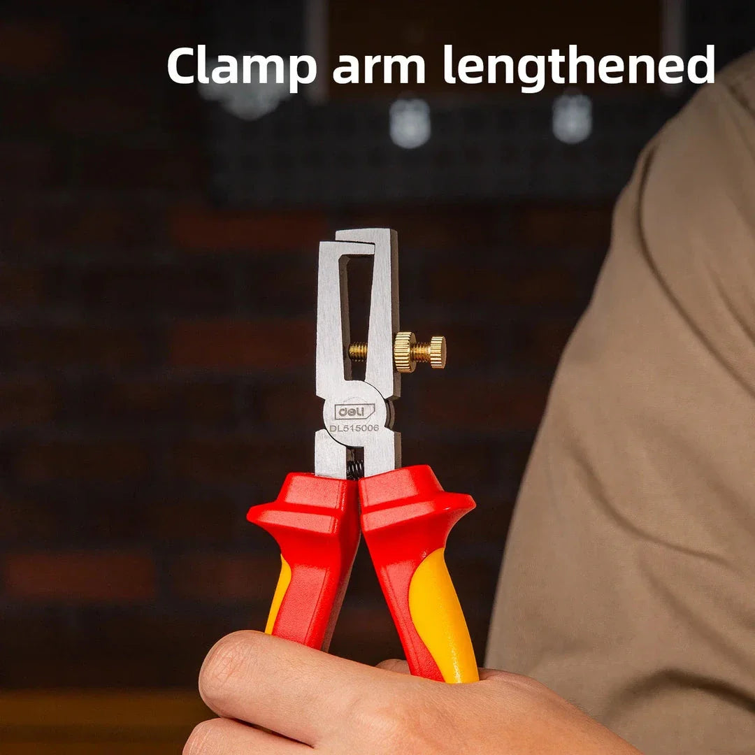 Premium Insulated Wire Stripping Pliers with 1000V Voltage Resistance and Ergonomic Dual-Colour Handle