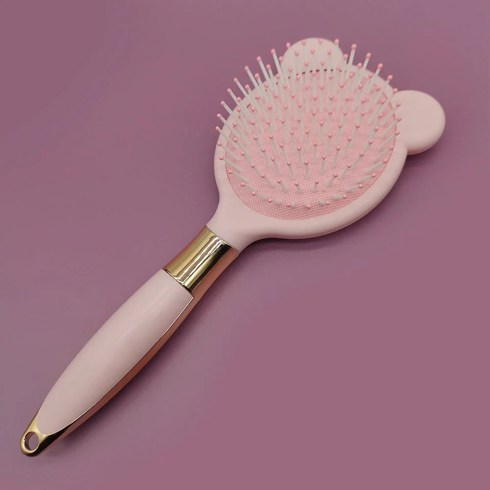 Professional Beauty Hair Brush with round-ended nylon pins for gentle scalp massage and healthy hair