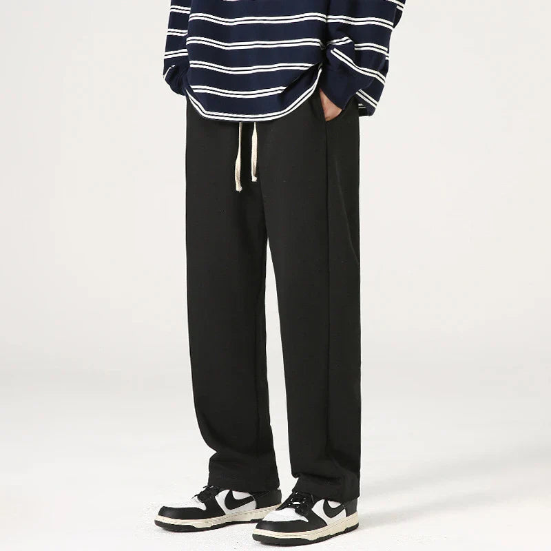 Premium loose-fit casual trousers in black, grey, and brown colours for everyday wear