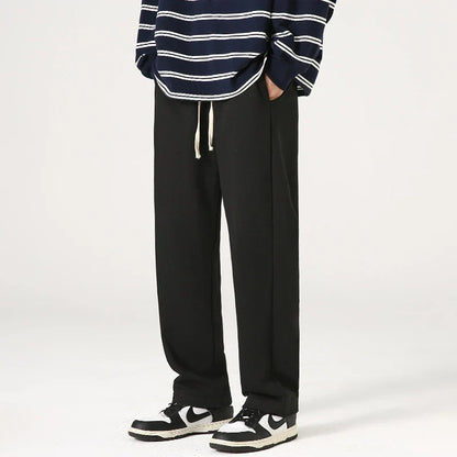 Premium loose-fit casual trousers in black, grey, and brown colours for everyday wear