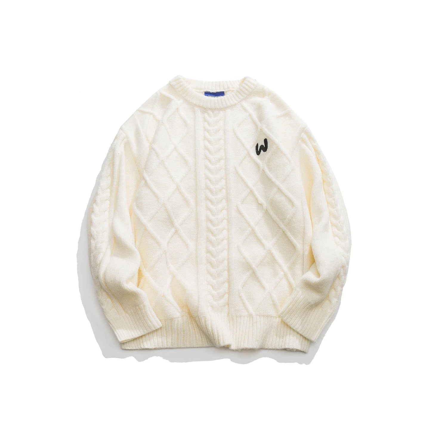 A premium men's knitted jumper in timeless colours, featuring a relaxed, flattering fit and soft, durable polyester fibre fabric for superior comfort and style.