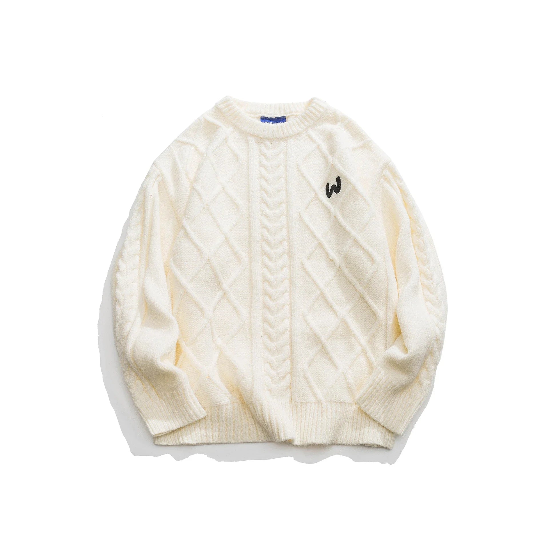 A premium men's knitted jumper in timeless colours, featuring a relaxed, flattering fit and soft, durable polyester fibre fabric for superior comfort and style.