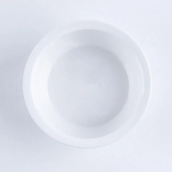 Ceramic Pet Bowl with Tilted Base in various colours, designed for comfort and style