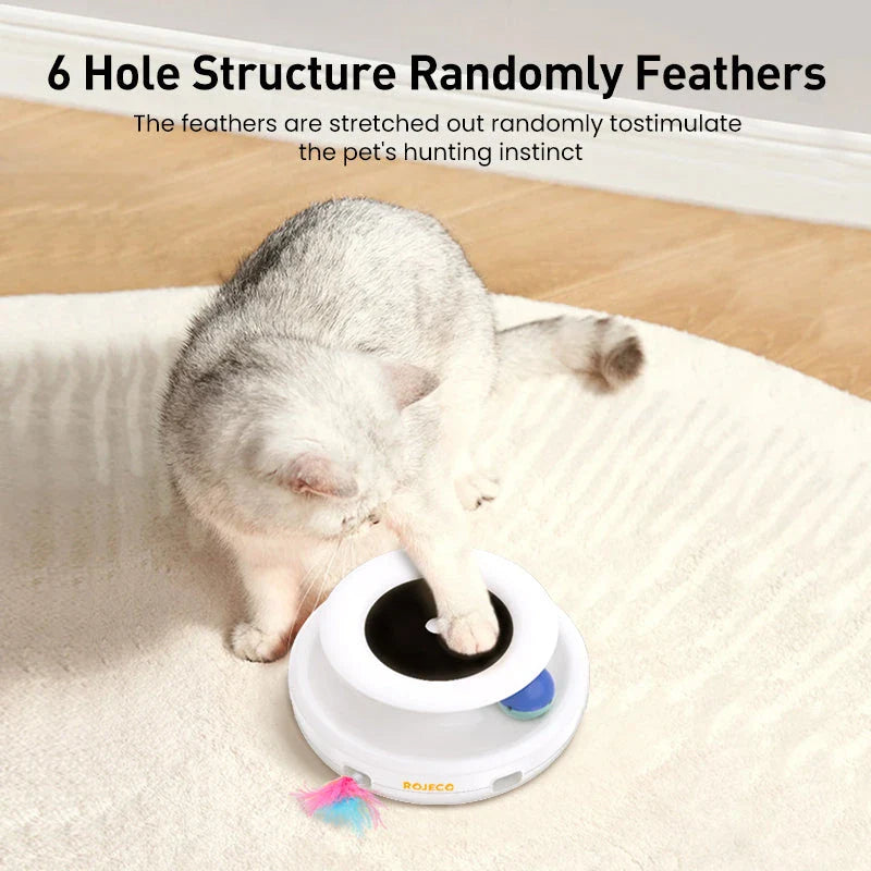 2-in-1 Interactive Cat Toy with Wand and Balls for Engaging Playtime