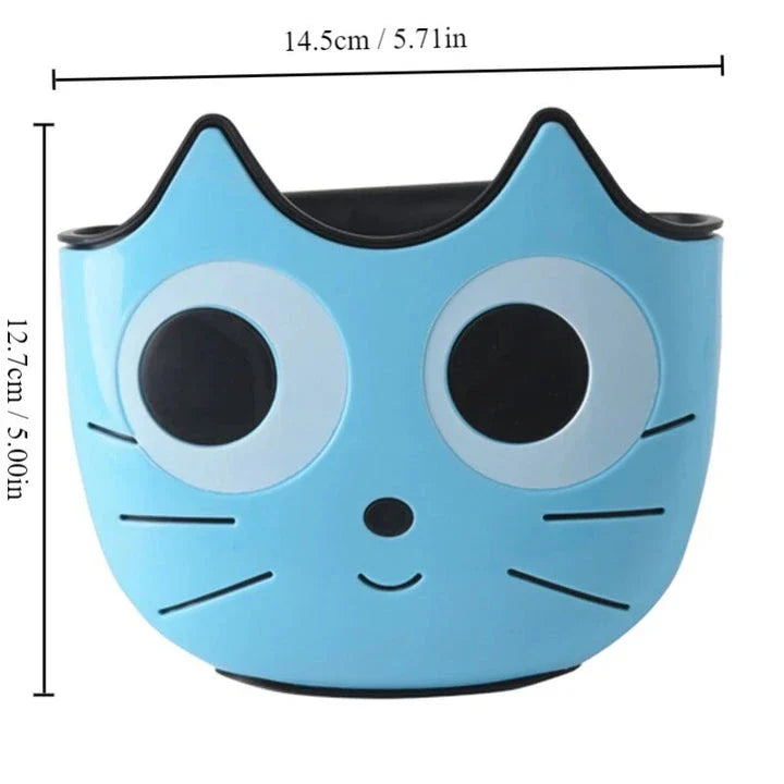 Creative Cartoon Cat Sink Drainage Bag - a charming and functional organiser for keeping your kitchen sink tidy and essentials within reach.