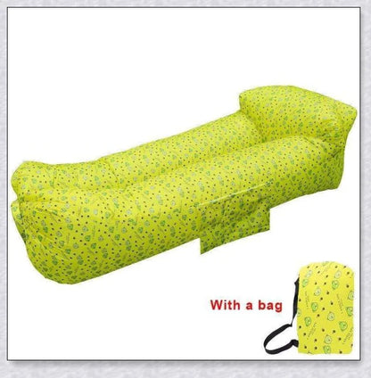 Outdoor Inflatable Couch in various vibrant colour options, perfect for relaxing in the garden, at the beach, or during a picnic