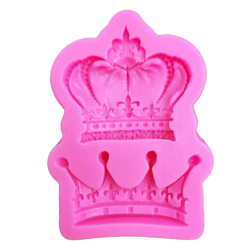 GiftHome UK Elegant Crown-Shaped Silicone Fondant Mould