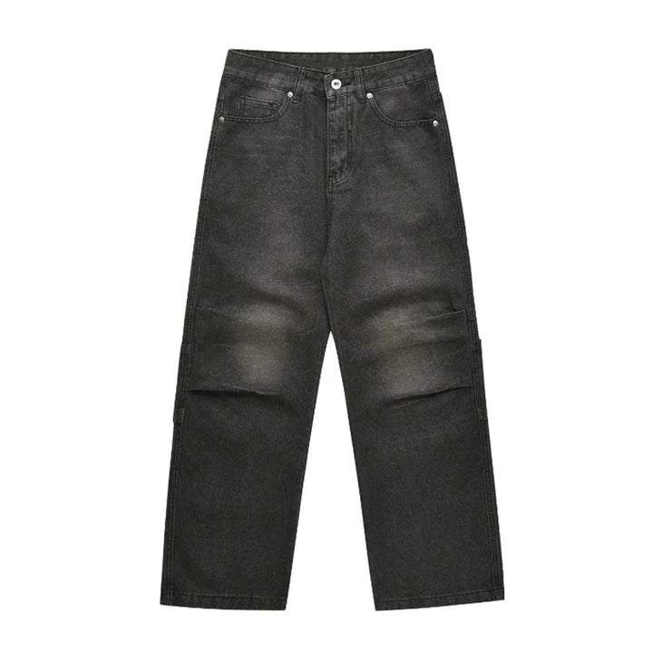 Stylish retro-inspired casual trousers with a distressed finish, available in a range of classic colours and sizes to suit the modern British consumer.
