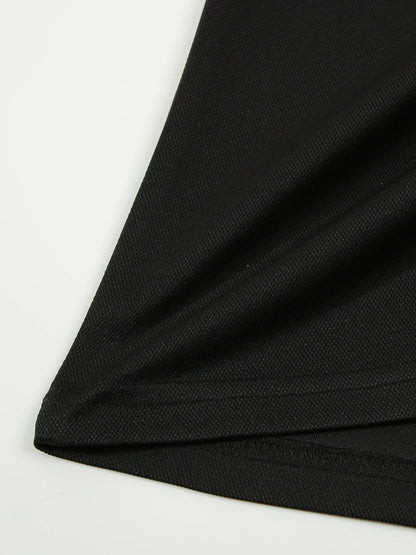 Premium short-sleeve sports shirt for men, featuring a button-down design and breathable, durable polyester fabric