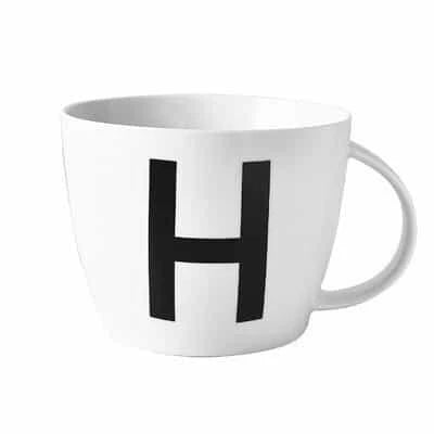 Premium personalised ceramic mug with initial design, offering a stylish and functional solution for daily beverages