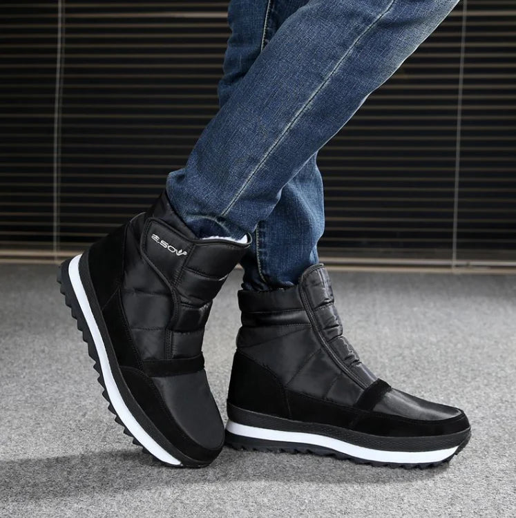 Men's winter shoes with a unique and stylish design, thick soles for warmth and comfort, and a variety of colour options