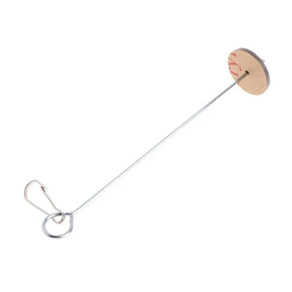 Stainless steel bird feeder with a sleek and modern design, providing a reliable and durable feeding station for garden birds.