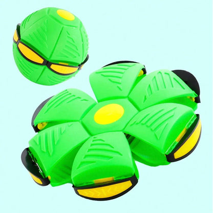 LED Flying UFO Disc Ball with mesmerizing lights, perfect for outdoor adventures