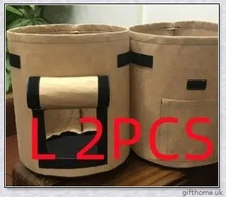 Premium breathable plant grow bags for growing potatoes, tomatoes, and other vegetables on balconies and in gardens