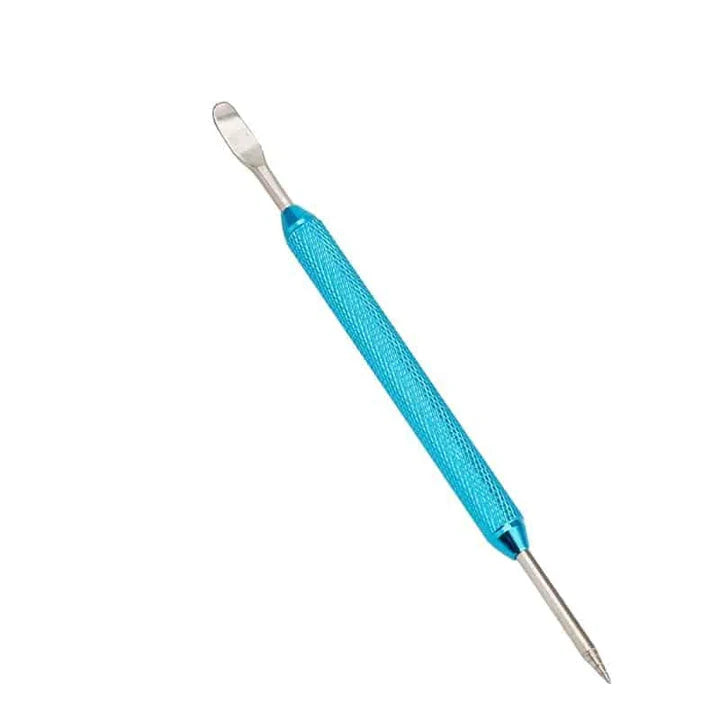 Premium stainless steel latte art pen with double-ended design for creating intricate coffee art patterns