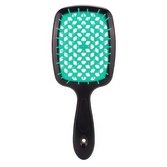 DetanglePro Air Cushion Hair Comb in vibrant colours, designed to effortlessly detangle and smooth all hair types