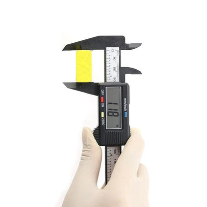 High-Precision Digital Vernier Caliper made of durable carbon fibre with clear LCD display and versatile measuring capabilities