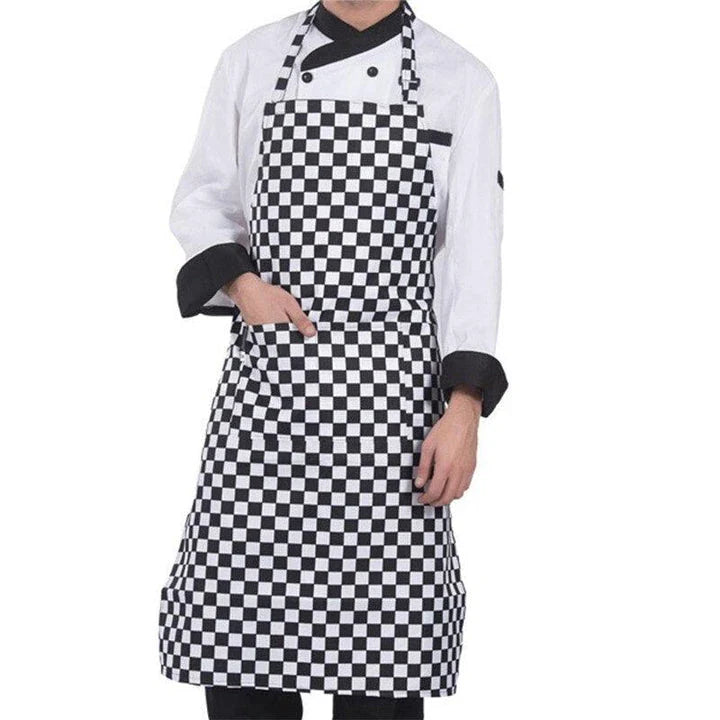 Premium adjustable chef's apron with pockets for men, made of high-quality polyester fabric in a variety of colours