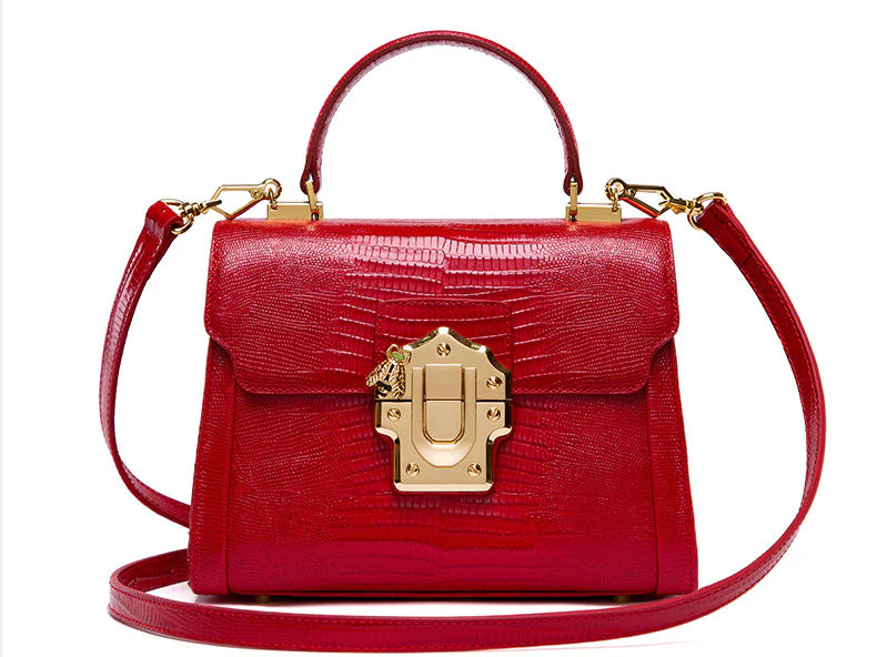 Stylish one-shoulder oblique back handbag in various colours, crafted with premium cowhide leather for timeless British elegance