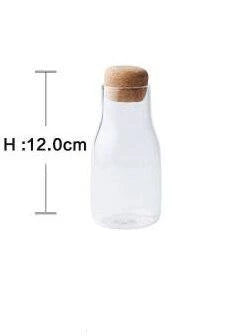 Premium Japanese-style glass jar with cork stopper for elegant and sustainable kitchen storage