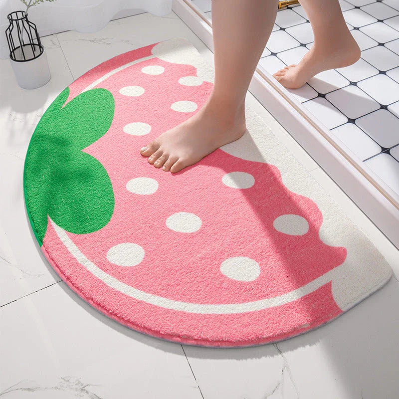 Elegant floral doormat with a charming flower design, providing a warm and welcoming entrance to your home