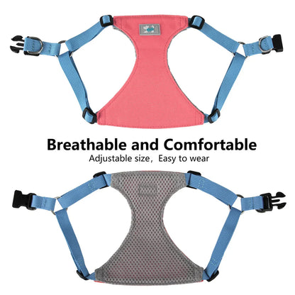 Premium Adjustable Nylon Dog Harness and Leash Set in vibrant yellow colour, designed for comfort and style during walks and outdoor adventures.