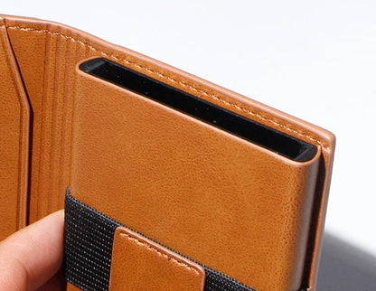 Aluminium alloy card wallet with automatic pop-up function, available in multiple stylish colours